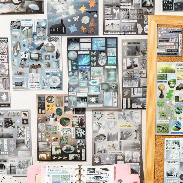 30PCS Mirror Tide Series sticker book