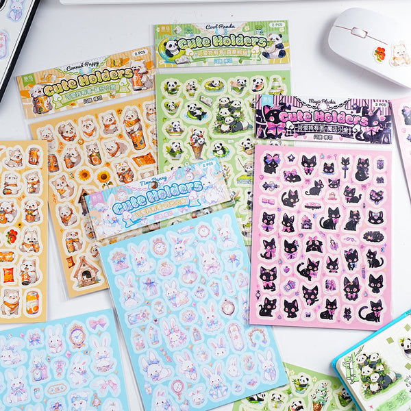 2PCS Cutie holder series sticker