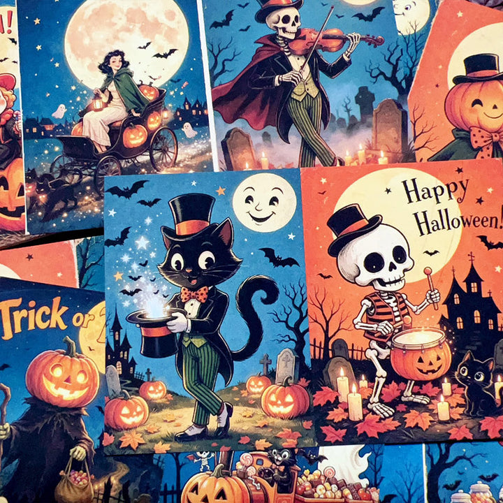 Cartoon Halloween Scrapbook Background Paper – Journaldream