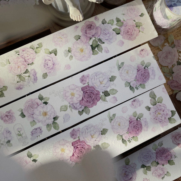 Whole Roll 5.5cm*5m Snow violet Washi/PET Tape