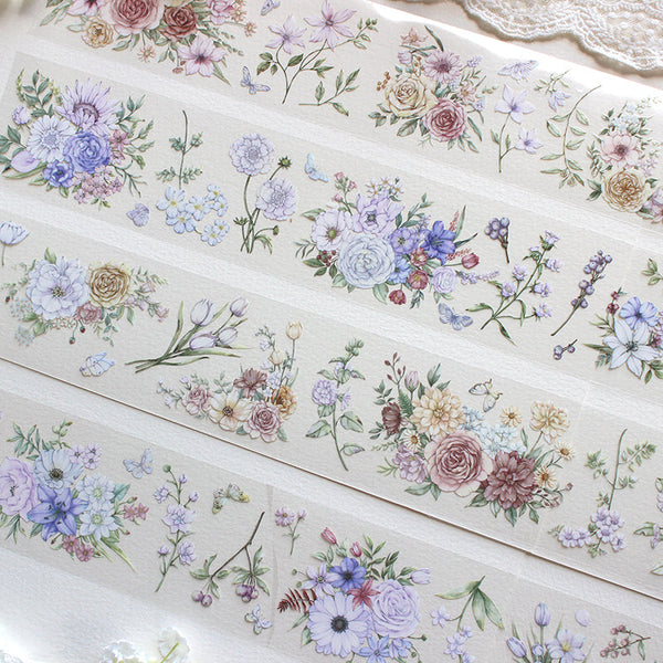 6cm*200cm Blossoms Washi/PET Tape