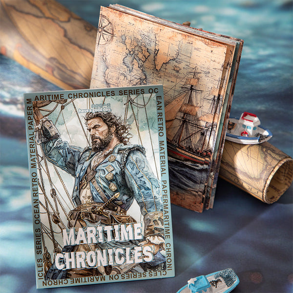 30PCS Maritime Chronicles series material paper