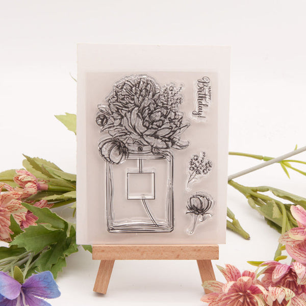 Clear silicone stamp