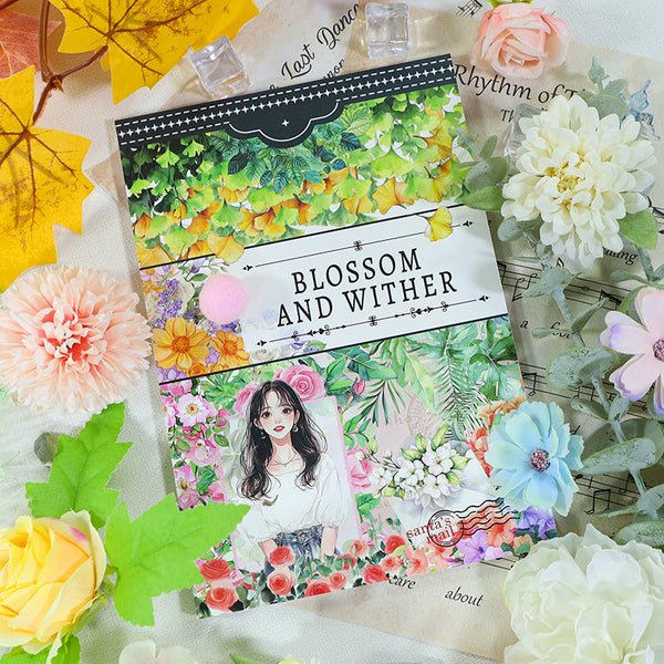 20PCS Blossom and wither sticker book