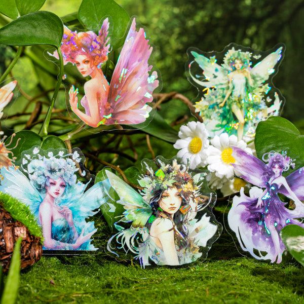 10 piezas de pegatinas de la serie Divine Flower Envoy 