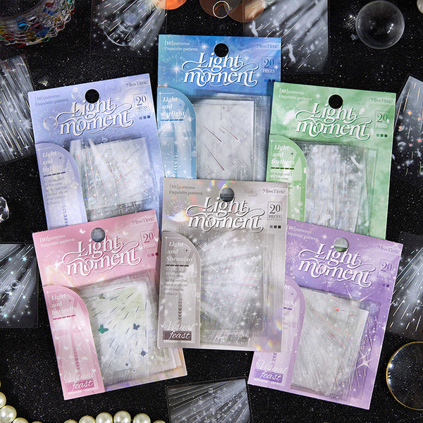 20PCS Moment of Light Falling Series sticker