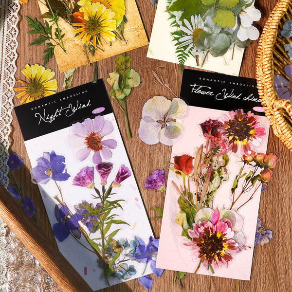 20PCS Romantic flower series sticker