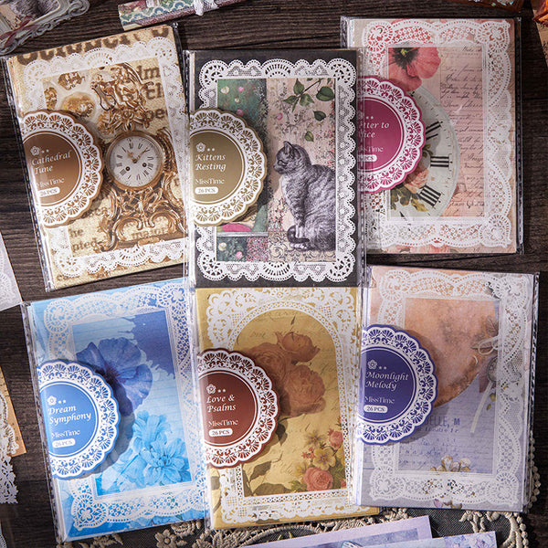 26PCS Lace fairy tales series material paper set