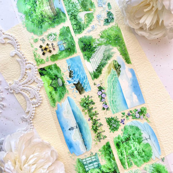 7.5cm*125cm Island Tour Shell Light PET Tape