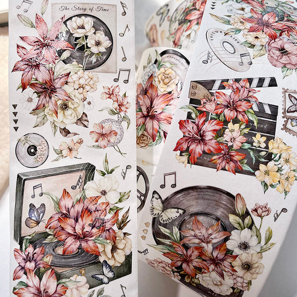 Whole Roll 6.5cm*5m The autumn moon Washi/PET Tape