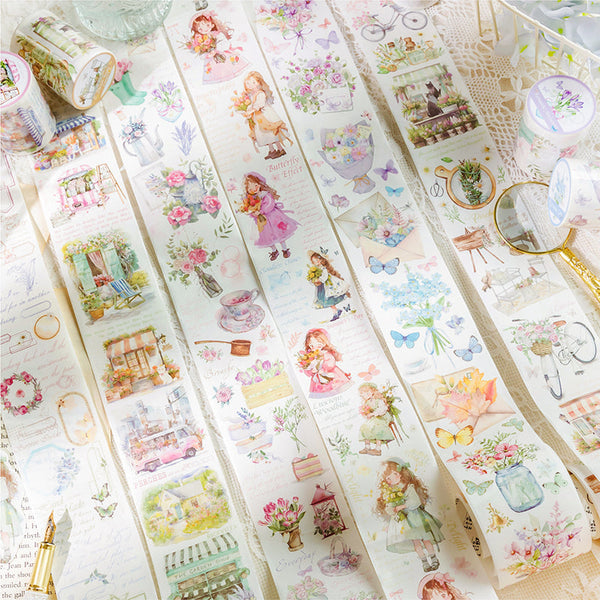 Papel washi de la serie Heartbeat Flower Shop 