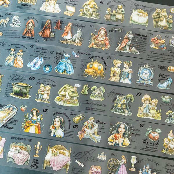 Dark Fairy Tale Series Die Cutting PET Tape