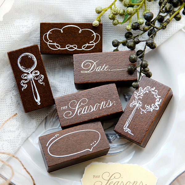 1PCS Poetic romance series stamp