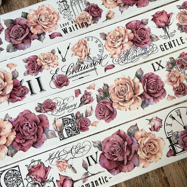 6cm*150cm Vintage rose Washi/PET tape