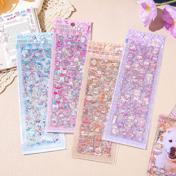 6PCS Candy heart talk series sticker