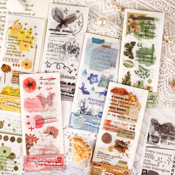 3PCS Love Letter Chattering Series Transfer sticker