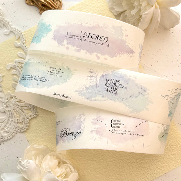 Whole Roll 6cm*5m Windy day Die Cutting Washi Tape