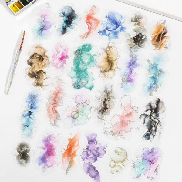 10PCS Gilded and Colorful series sticker