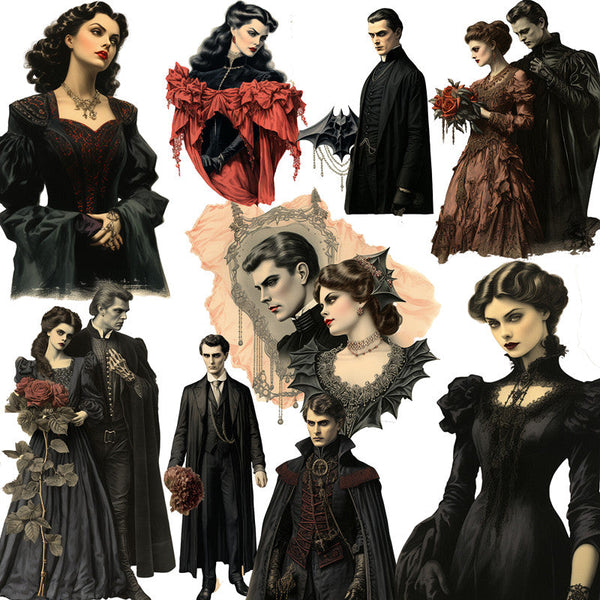 12PCS Vampire family sticker