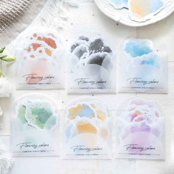 10PCS Flowing color series sticker