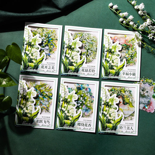 5PCS Lily of the Valley series sticker