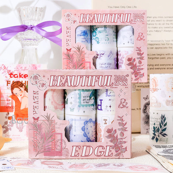 Petal Rhythm Series Die Cutting Washi Tape Set