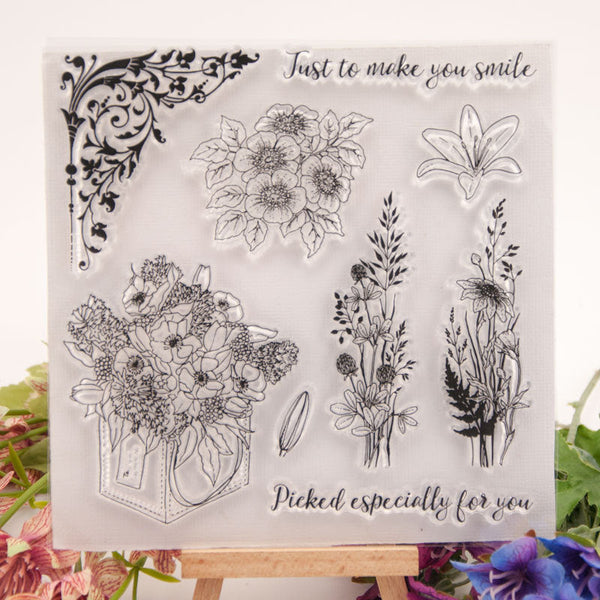 Clear silicone stamp