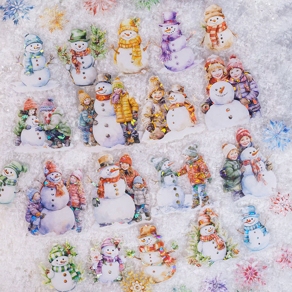 15PCS Winter snow dream series sticker