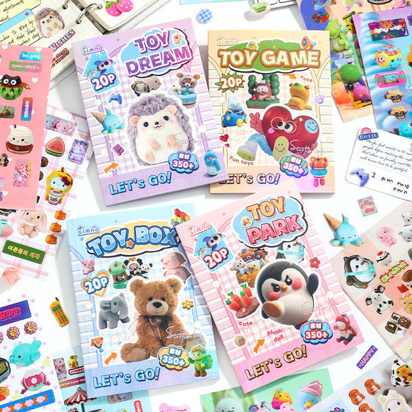 20PCS Children's toys series sticker book