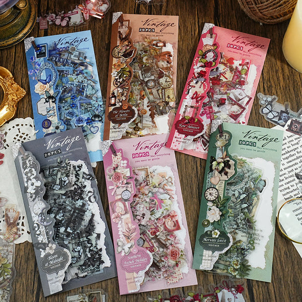 20PCS Misty Garden Series sticker