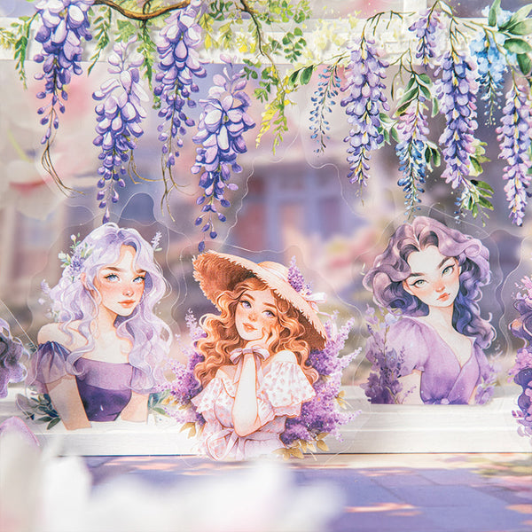 15PCS Flower Girl Series sticker