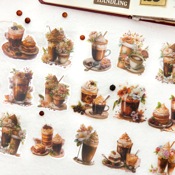 30PCS Coffee Diary Series sticker