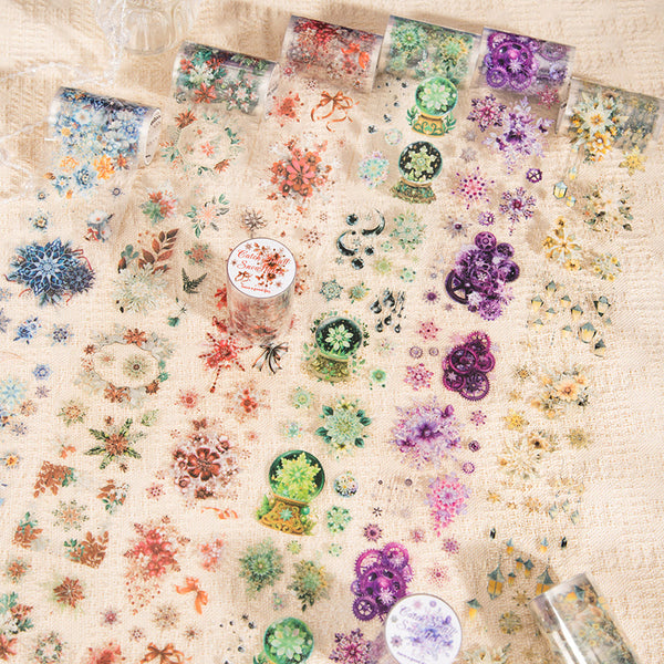 Catch small snowflake series PET Tape