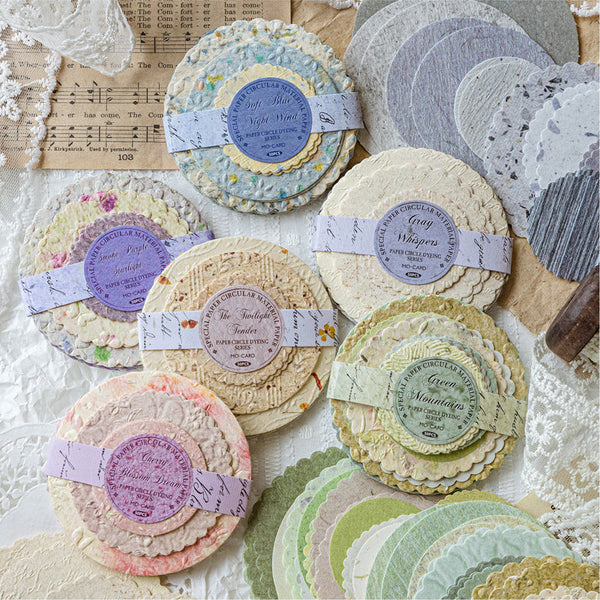 50PCS Paper disc series material paper
