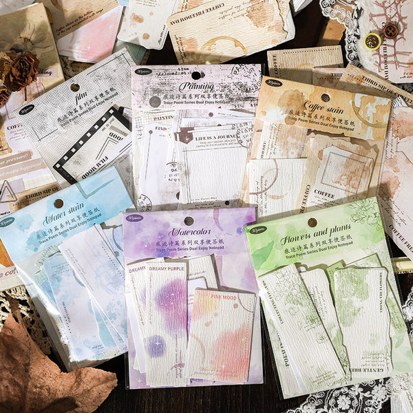 30PCS Trace Poem Series note paper