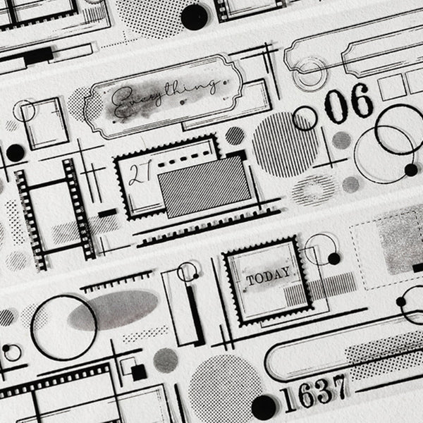 6cm*200cm Old newspaper Washi/PET Tape