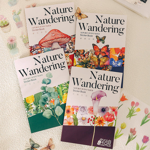 20-teiliges Stickerbuch der Serie „Nature Wandering“ 