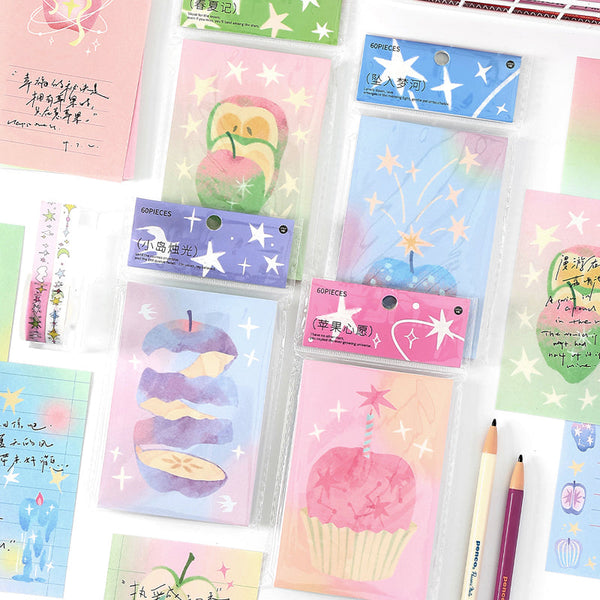 60PCS Fantasy Planet Series note paper