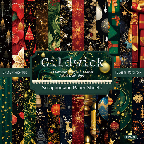 24PCS Gildwick material paper