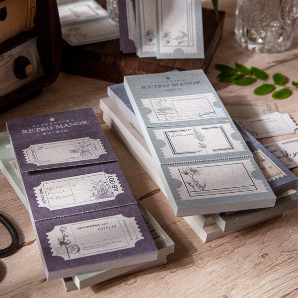 50PCS Vintage Manor Series note paper