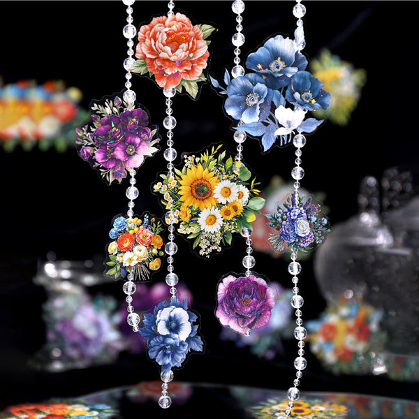 15PCS Four seasons flower series sticker