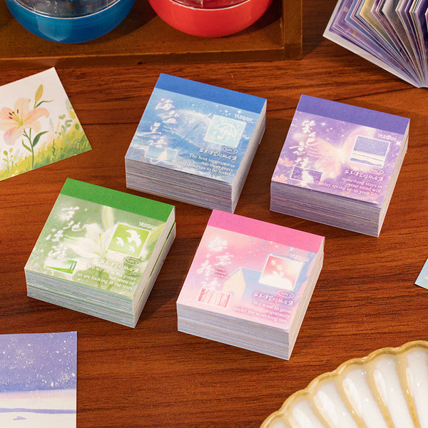 50PCS Floating Island Message Series Sticker