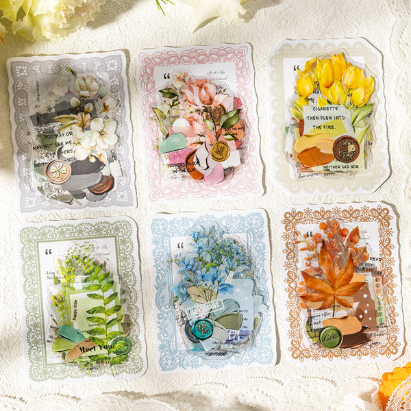 20PCS Flower language chapter series sticker