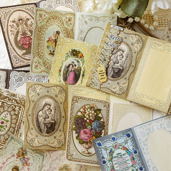 20PCS Lace Museum Series material paper