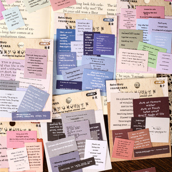 20PCS Grapheme series sticker