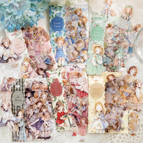 40PCS Doll room series sticker
