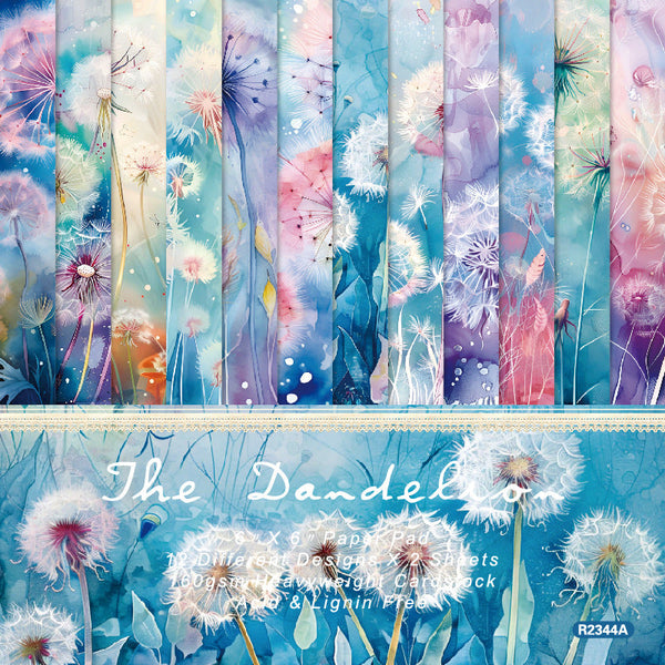 24PCS The Dandelion background paper