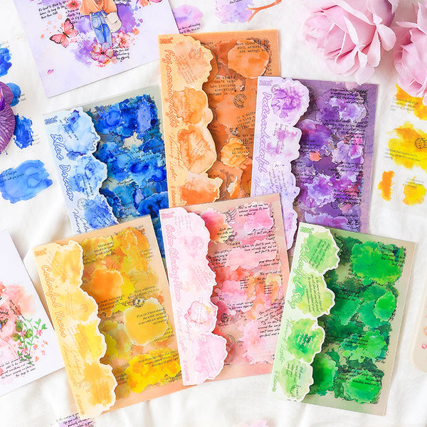6PCS Rosy clouds Series sticker