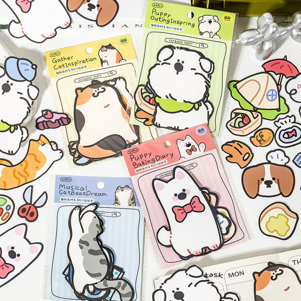 20PCS Cat & Dog party series sticker