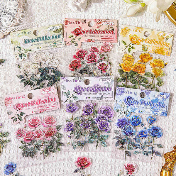 20PCS Rose Shop Series sticker